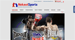 Desktop Screenshot of nokautsports.com