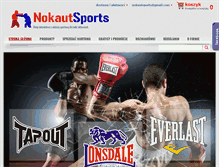 Tablet Screenshot of nokautsports.com